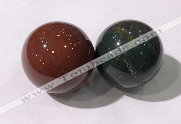 CDN1212 40mm round india agate decorations wholesale