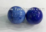 CDN1220 40mm round dyed white howlite decorations wholesale