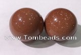 CDN1256 40mm round goldstone decorations wholesale