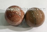 CDN1271 40mm round brecciated jasper decorations wholesale