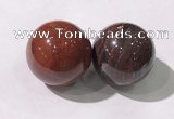 CDN1273 40mm round red jasper decorations wholesale