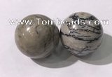 CDN1305 40mm round jasper decorations wholesale