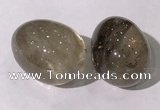 CDN1331 35*45mm egg-shaped smoky quartz decorations wholesale