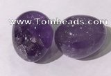 CDN1333 35*45mm egg-shaped amethyst decorations wholesale