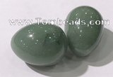 CDN1360 35*45mm egg-shaped green aventurine decorations wholesale