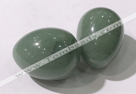 CDN1360 35*45mm egg-shaped green aventurine decorations wholesale