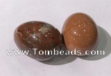 CDN1397 35*45mm egg-shaped brecciated jasper decorations wholesale