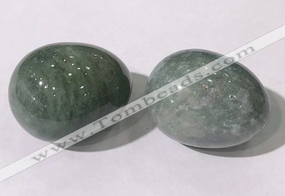 CDN1410 35*45mm egg-shaped green biotite decorations wholesale