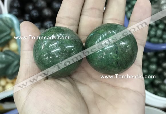 CDN18 35mm round pyrite gemstone decorations wholesale