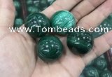 CDN21 25mm round natural malachite gemstone decorations