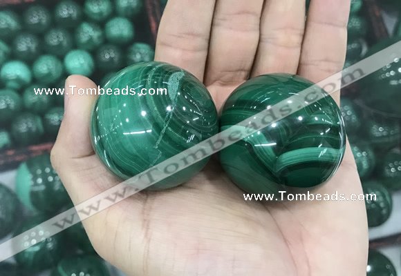 CDN23 40mm round natural malachite gemstone decorations