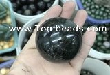 CDN27 50mm round natural astrophyllite gemstone decorations