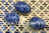 CDN308 30*40mm egg-shaped blue spot decorations wholesale