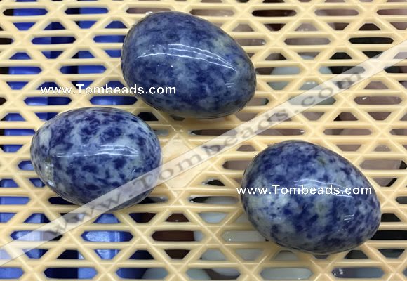 CDN308 30*40mm egg-shaped blue spot decorations wholesale