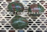 CDN309 30*40mm egg-shaped unakite decorations wholesale