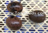 CDN310 30*40mm egg-shaped mahogany obsidian decorations wholesale