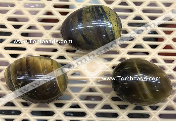 CDN311 30*40mm egg-shaped tiger eye decorations wholesale