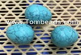 CDN315 30*40mm egg-shaped imitation turquoise decorations wholesale