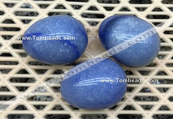 CDN321 30*40mm egg-shaped blue aventurine decorations wholesale
