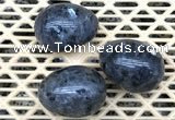 CDN322 30*40mm egg-shaped black labradorite decorations wholesale