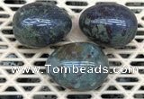 CDN323 30*40mm egg-shaped blood jasper decorations wholesale