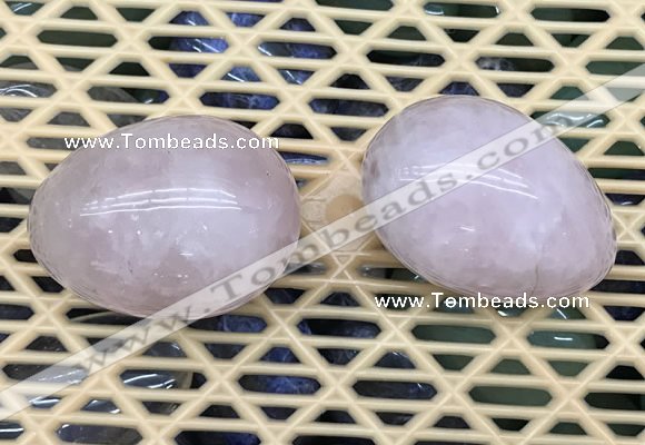 CDN330 35*50mm egg-shaped rose quartz decorations wholesale