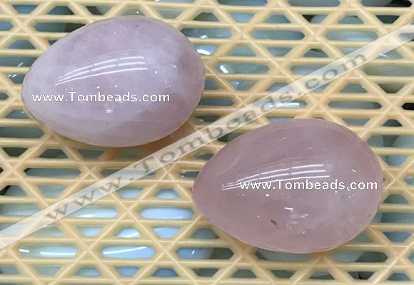 CDN331 35*50mm egg-shaped rose quartz decorations wholesale