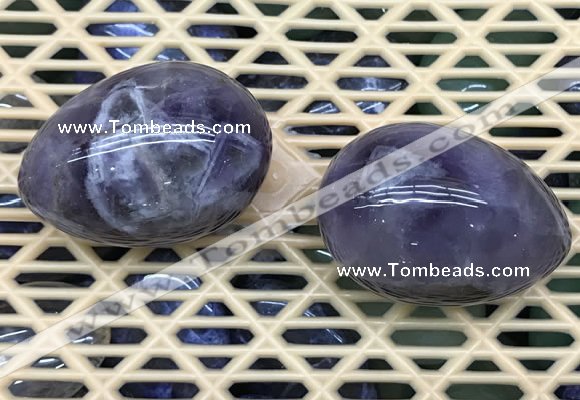 CDN332 35*50mm egg-shaped amethyst decorations wholesale