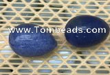 CDN336 35*50mm egg-shaped blue dumortierite decorations wholesale