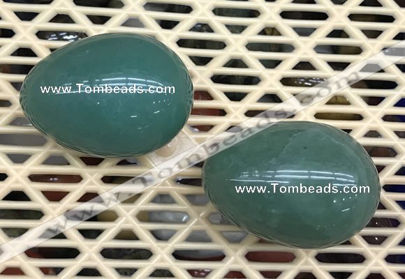 CDN337 35*50mm egg-shaped green aventurine decorations wholesale