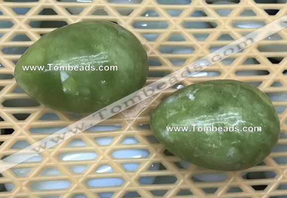 CDN339 35*50mm egg-shaped olivine decorations wholesale