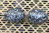 CDN348 35*50mm egg-shaped snowflake obsidian decorations wholesale