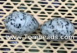 CDN349 35*50mm egg-shaped sesame jasper decorations wholesale