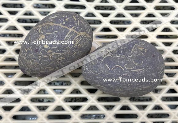 CDN359 35*50mm egg-shaped jasper decorations wholesale