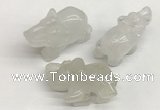 CDN402 25*50*35mm elephant white jade decorations wholesale