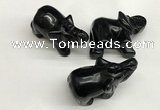 CDN404 25*50*35mm elephant black agate decorations wholesale