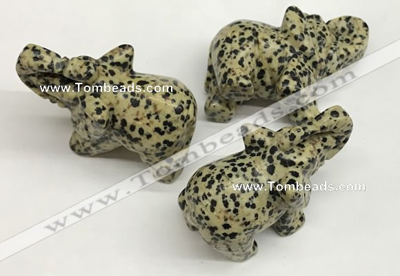 CDN408 25*50*35mm elephant dalmatian jasper decorations wholesale