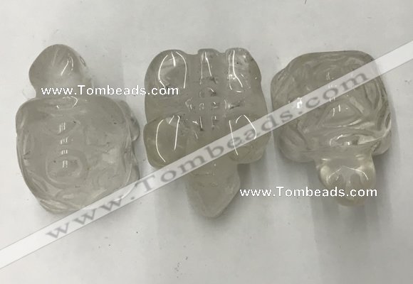 CDN430 28*45*22mm turtle white crystal decorations wholesale