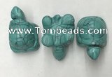 CDN435 28*45*22mm turtle imitation turquoise decorations wholesale