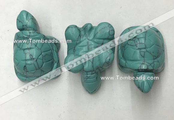 CDN435 28*45*22mm turtle imitation turquoise decorations wholesale