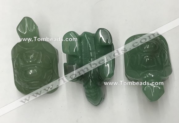 CDN437 28*45*22mm turtle green aventurine decorations wholesale