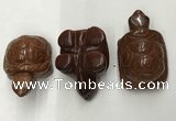 CDN439 28*45*22mm turtle goldstone decorations wholesale