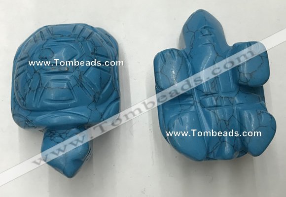 CDN455 38*55*28mm turtle imitation turquoise decorations wholesale