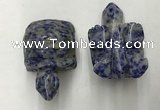 CDN456 38*55*28mm turtle blue spot stone decorations wholesale