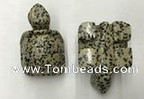 CDN461 38*55*28mm turtle dalmatian jasper decorations wholesale