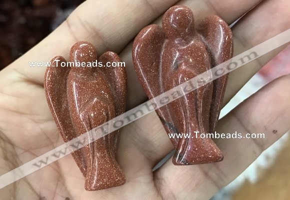 CDN478 30*40mm angel goldstone decorations wholesale