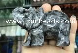 CDN536 35*80*55mm elephant black labradorite decorations wholesale