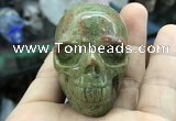 CDN561 35*50*40mm skull unakite decorations wholesale