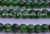 CDP02 15.5 inches 4mm round A- grade diopside gemstone beads