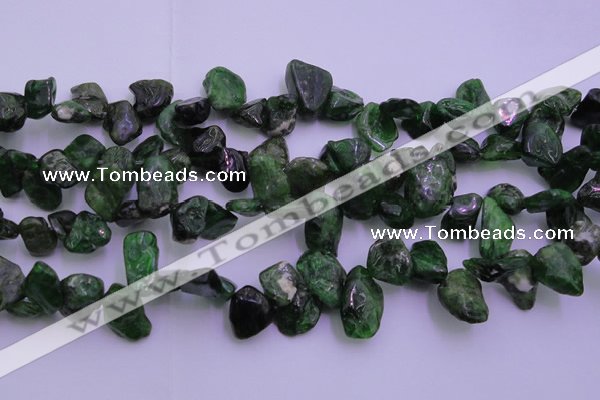 CDP75 15.5 inches 8*15mm - 10*20mm diopside chips gemstone beads